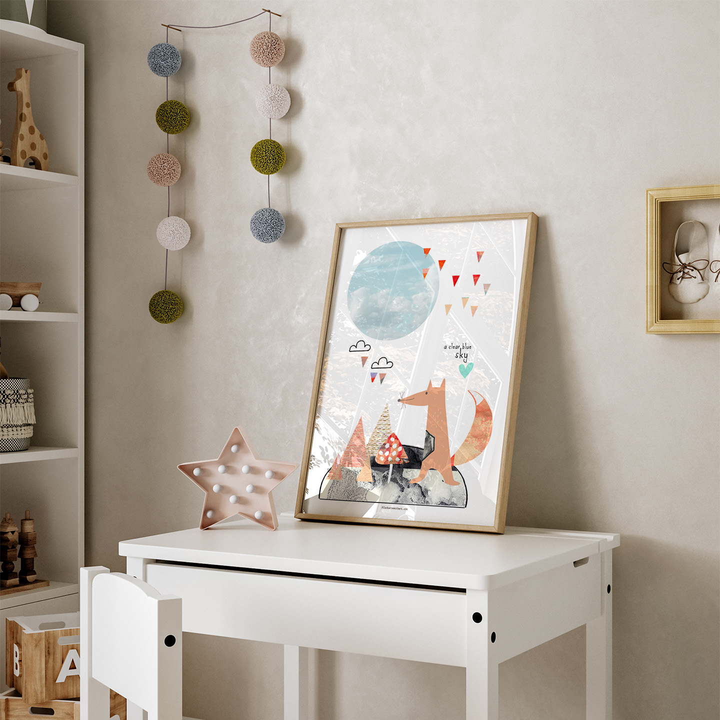 A Clear Blue Sky girl av Plakatwerket
