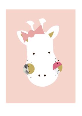 Little Ones Giraffe girl av Plakatwerket