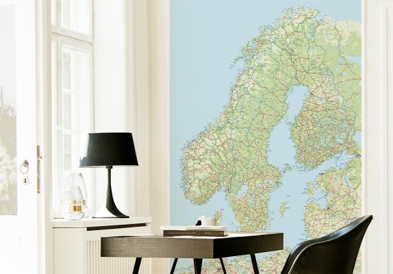 Skandinavien tapet av Illux