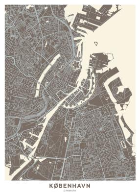 København Kart av Illux