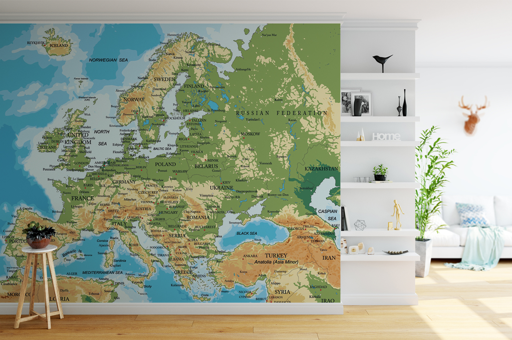 Europakort tapet av Illux