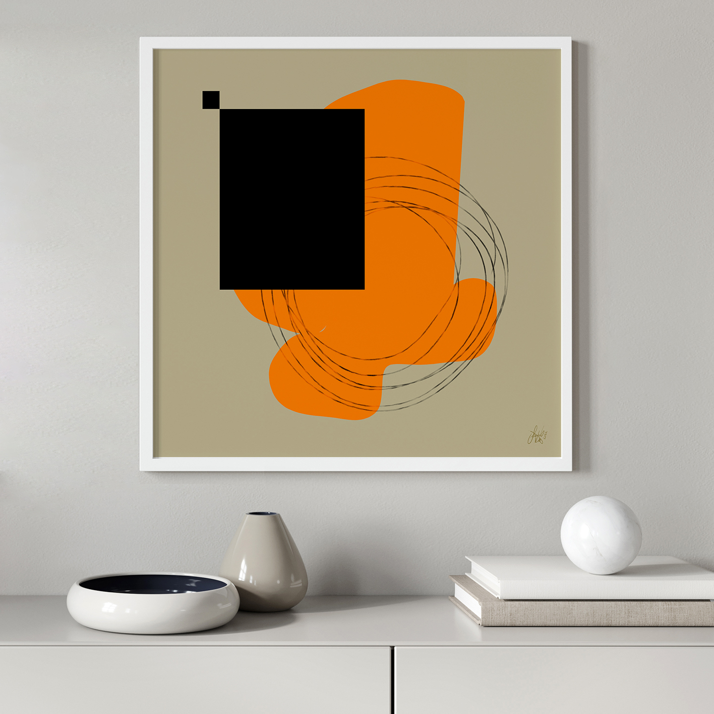 Life Is Boring Without Chaos 1 av Jacob Lund Art