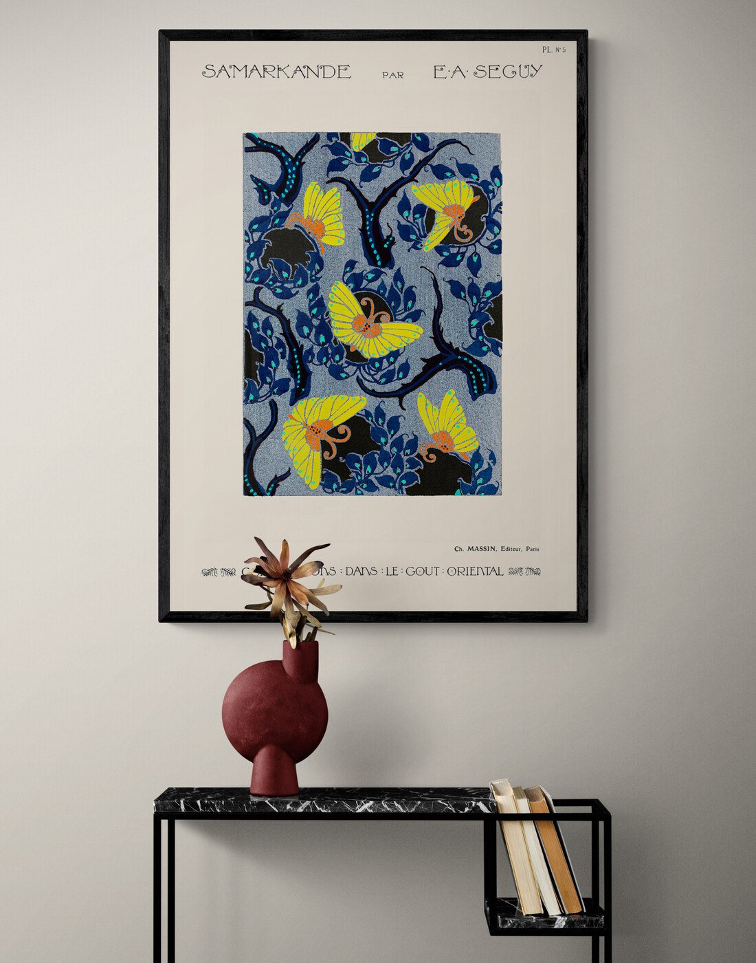 Butterfly pochoir pattern av Plakatwerket