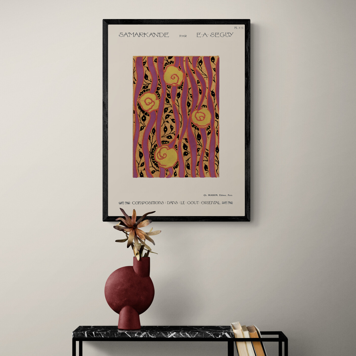 Flower pattern Art Deco av Plakatwerket