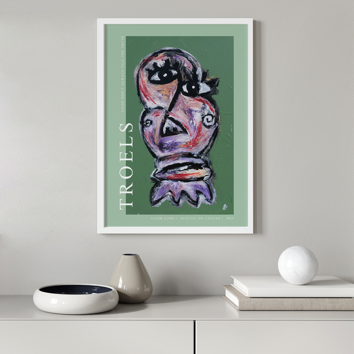 Troels poster av Jacob Lund Art