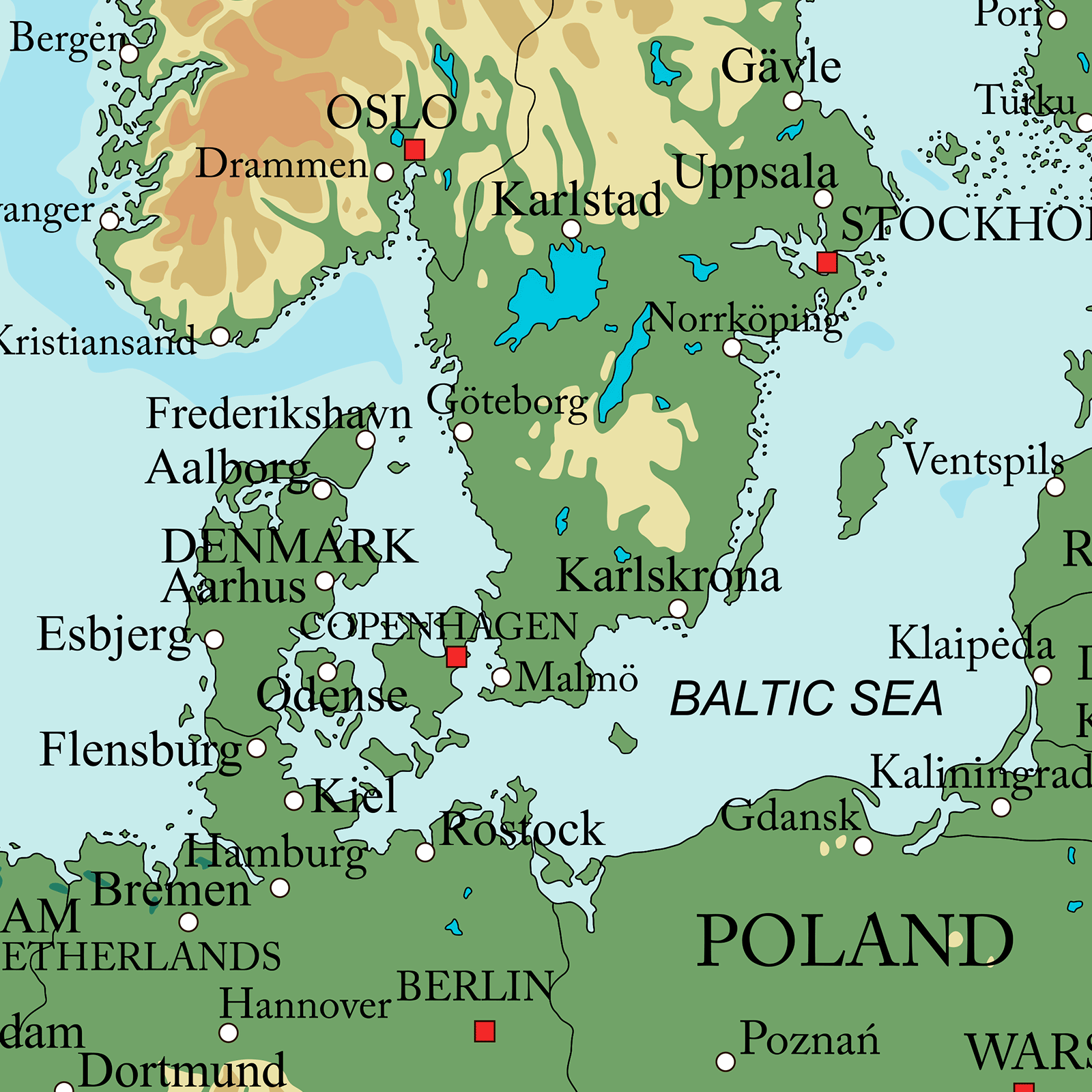 Europakart av Illux