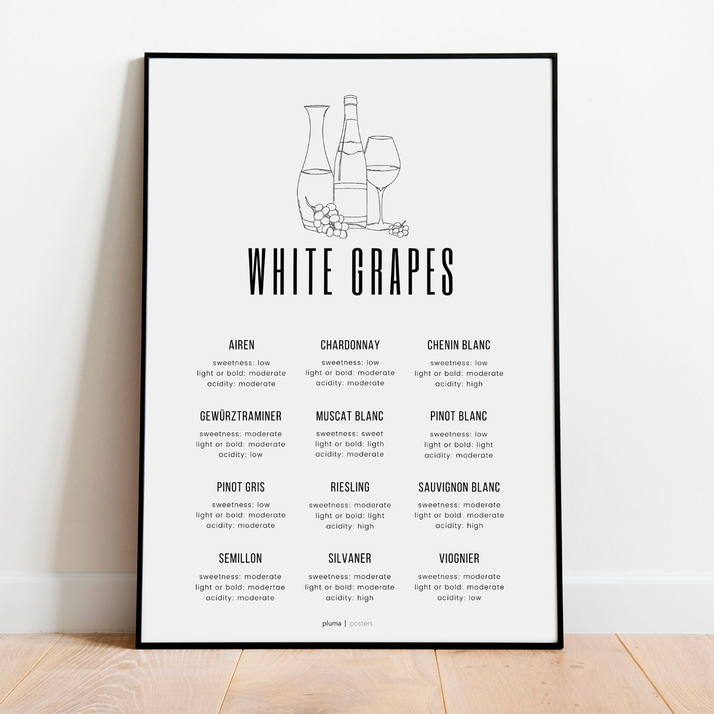 White grapes av Pluma Posters
