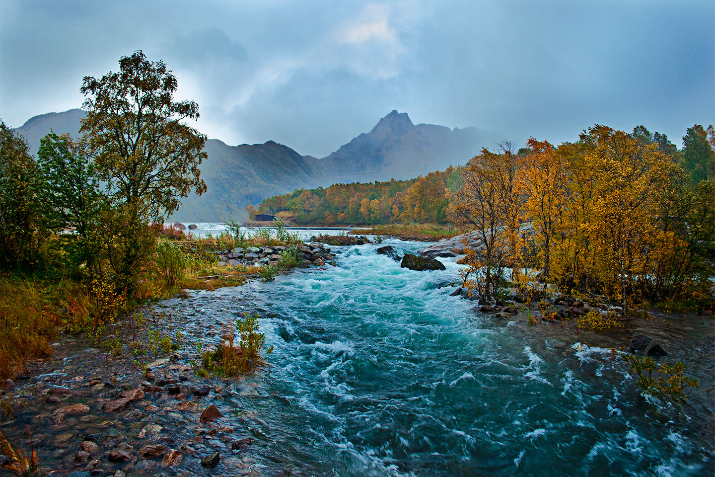 Autumn River av Frank Olsen