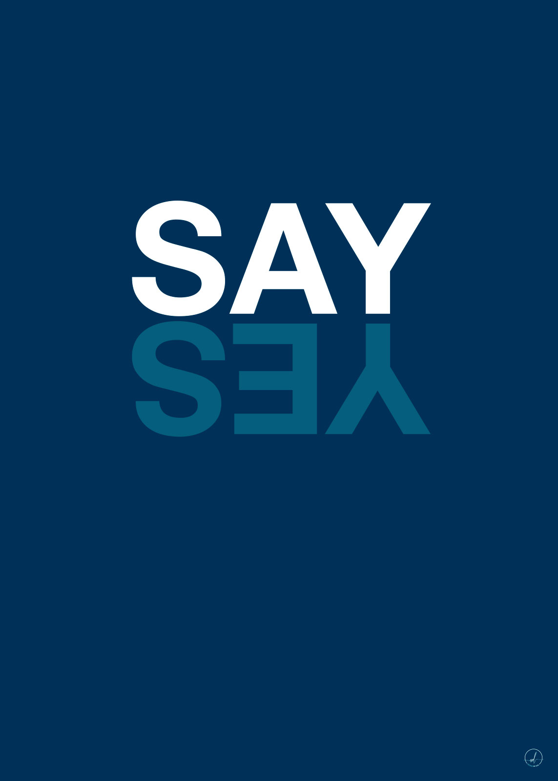 Say Yes – Blue av Rikke Axelsen