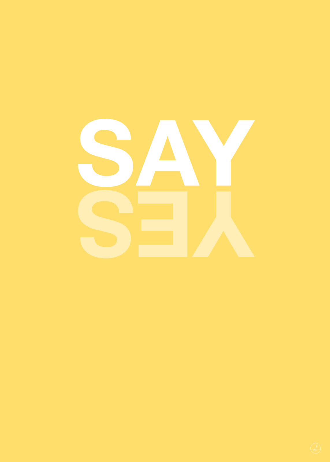 Say Yes – Yellow av Rikke Axelsen