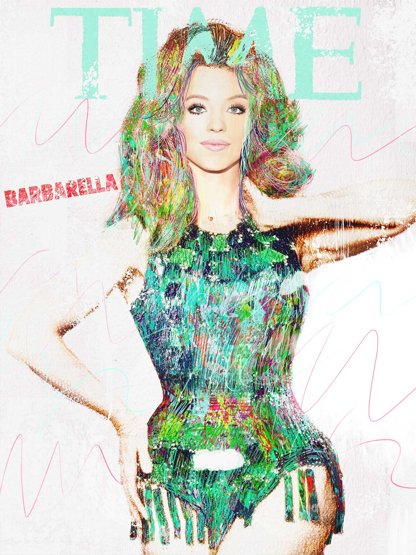 Sydney Sweeney Barbarella av MR PABLO COSTA