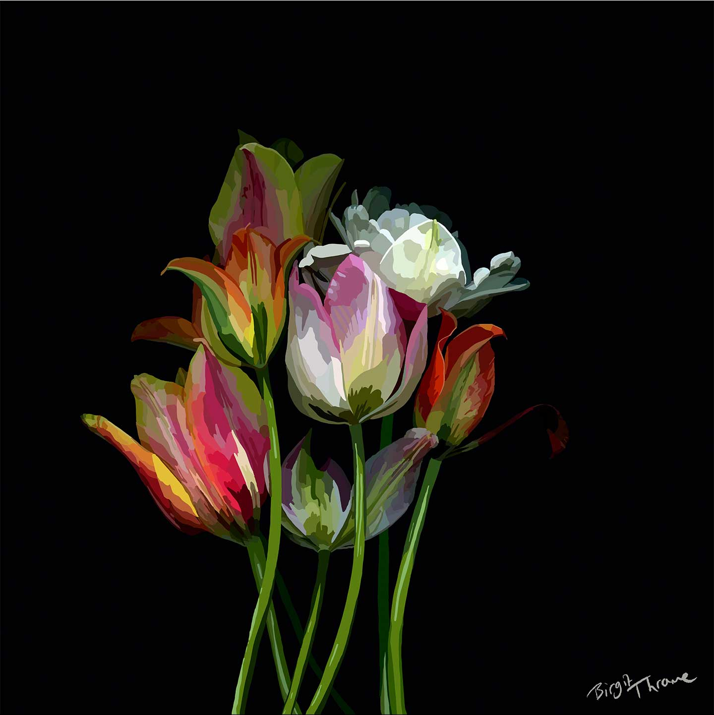 Tulips av Birgit Thrane