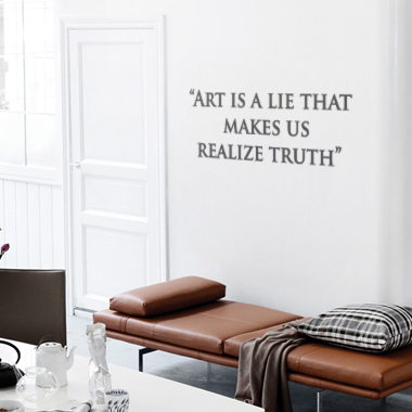 Art Is A Lie wallsticker av Alan Smithee, 80×28 cm