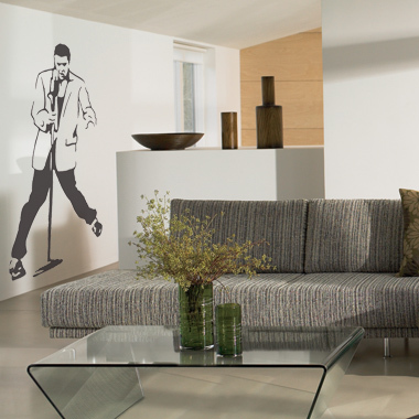 Elvis wallsticker av Jesper Haun, 50×83 cm