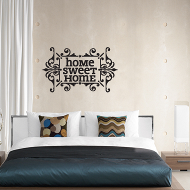 Home sweet home wallsticker av Alan Smithee, 60×37 cm