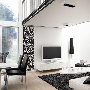 My citys wallsticker av Heidi Holm Pedersen, 33×132 cm