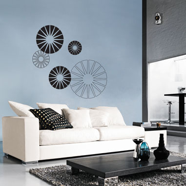 My flowers wallsticker av Heidi Holm Pedersen, 80×80 cm