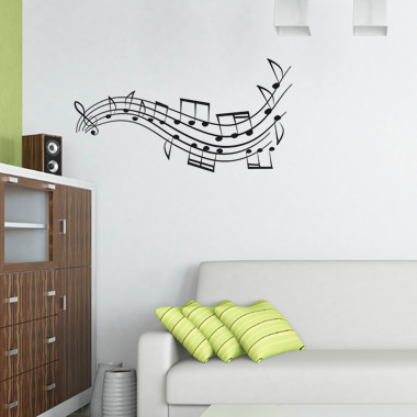 Mymusic wallsticker av Heidi Holm Pedersen, 30×58 cm