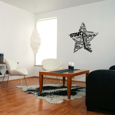 Star wallsticker av Diana Lovring, 95×95 cm