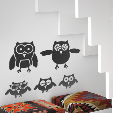 The Owls wallsticker av Alan Smithee, 40×26 cm