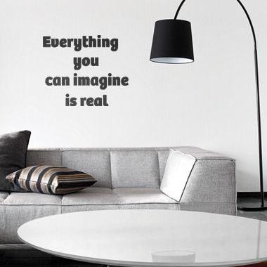 You Can Imagine wallsticker av Alan Smithee, 46×39 cm