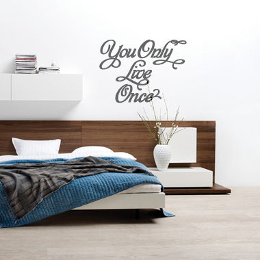 You only live once wallsticker av Alan Smithee, 57×43 cm